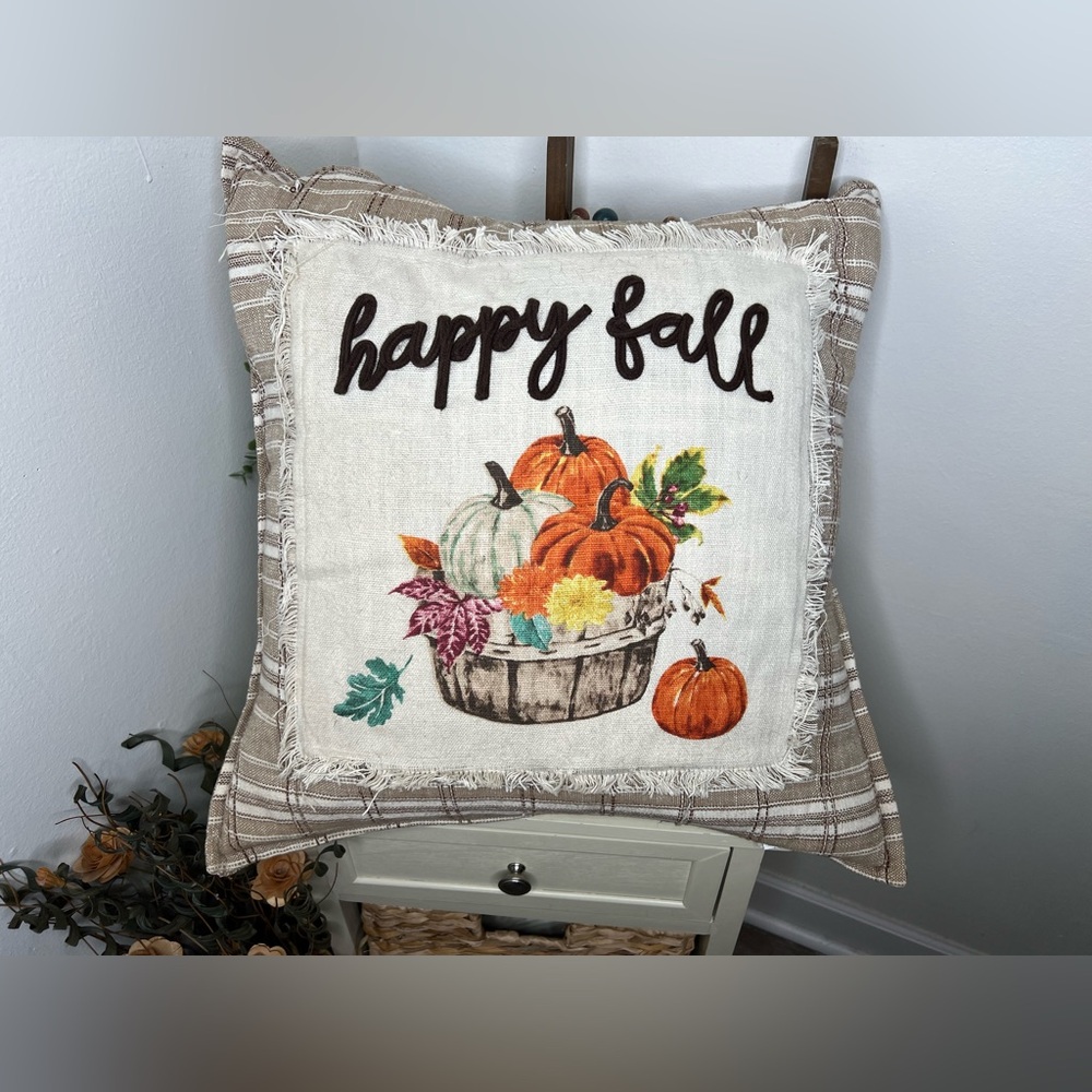 Brand New- Happy Fall Throw Pillow